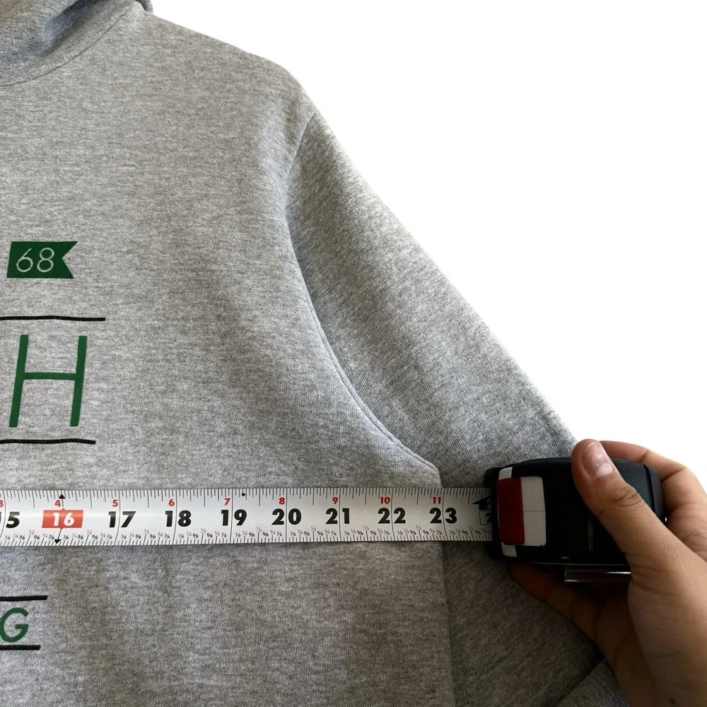 The North Face 1968 Never Stop Exploring Gray Green‎ Pullover Hoodie Classic L